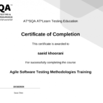 Certification of Agile Software Testing Methodologies