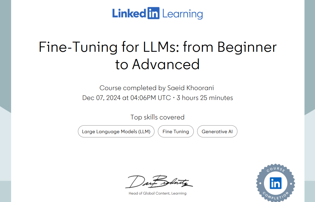 Fine-Tuning for LLMs: from Beginner to Advanced